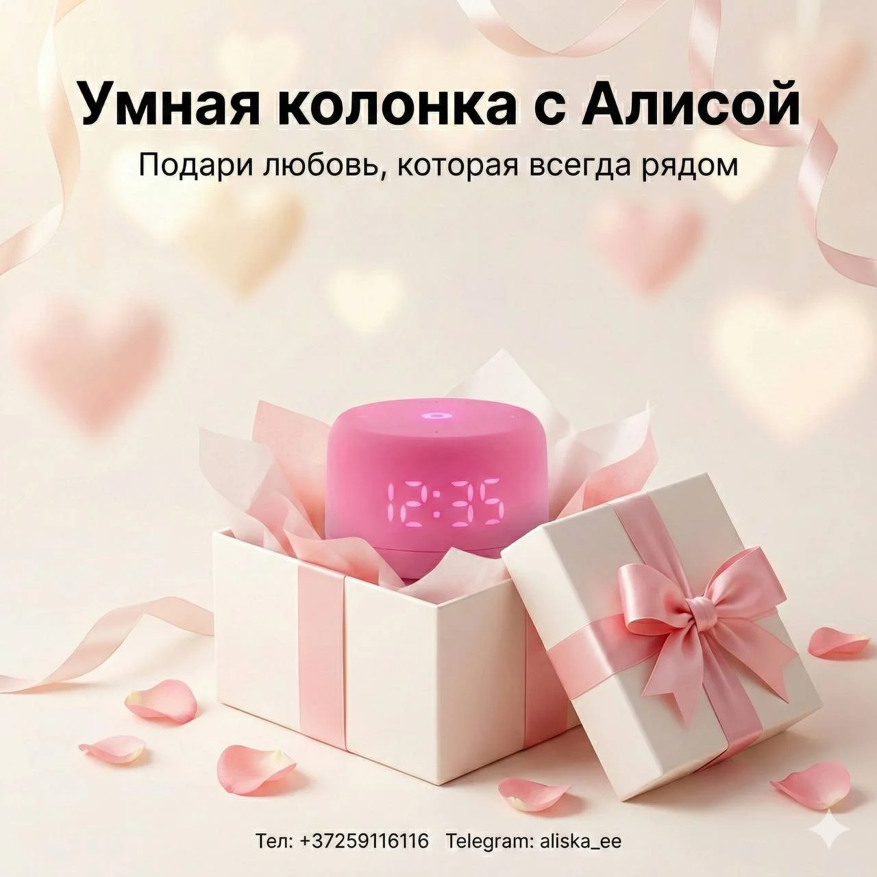 Умная колонка Яндекс Станция с Алисой